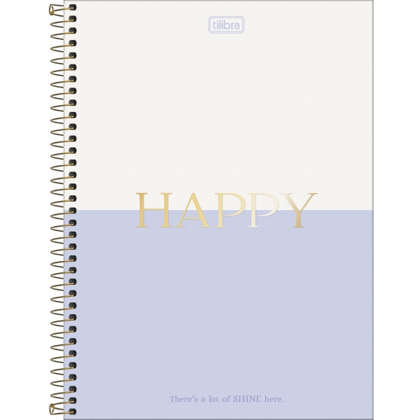 Caderno Espiral Capa Dura Universitário Connect 1 Matéria Happy 80 Folhas - Image 4