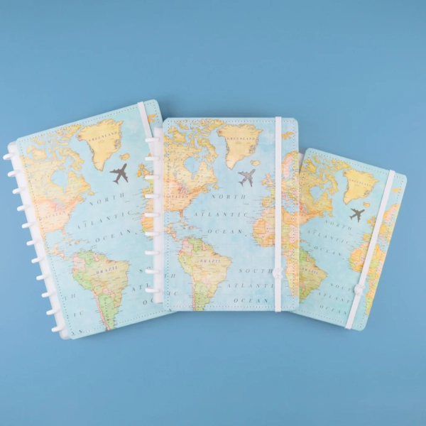 Caderno Inteligente  By Gocase Mapa Mundi GRANDE - Image 5