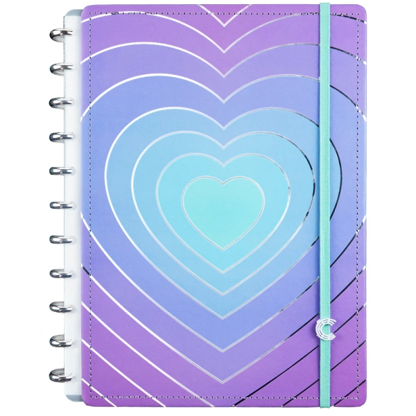 Caderno Inteligente Grande Caderno Silver Love
