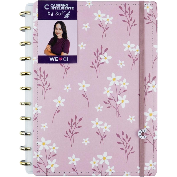 Caderno Inteligente Grande Pink Blossom By Sof 80 fls. - Image 3