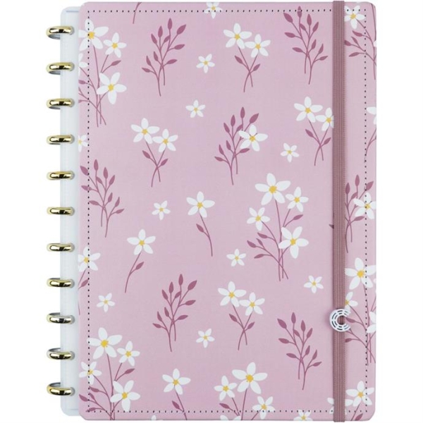 Caderno Inteligente Grande Pink Blossom By Sof 80 fls.