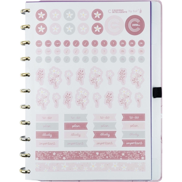 Caderno Inteligente Grande Pink Blossom By Sof 80 fls. - Image 4