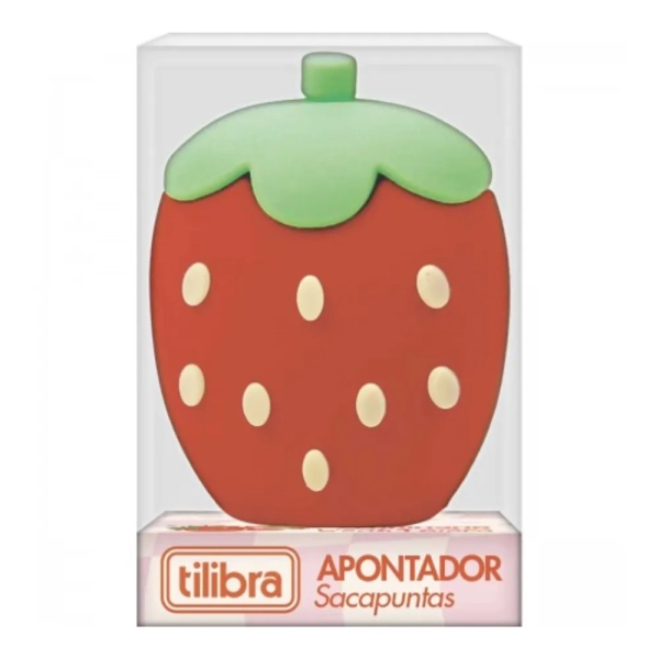 Apontador Tilibra 1 Furo Morangos