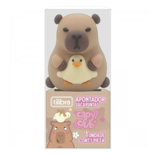Apontador Tilibra 1 Furo Capyclub (Capivara)
