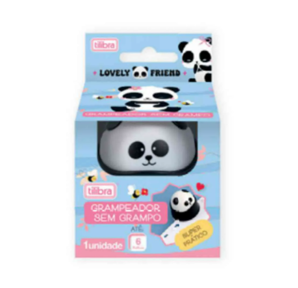 Grampeador sem Grampo 6 Folhas Panda - Tilibra