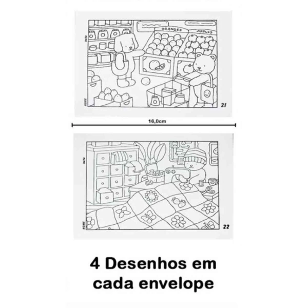 Card Surpresa para Colorir Bobbie Goods 04 Unidades - Image 2