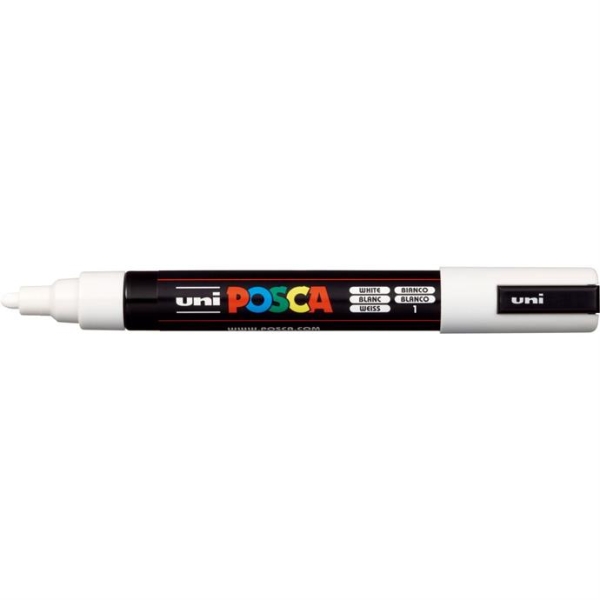 Pincel Marcador Artesanato Posca Pc-5m 2.5 mm Branco