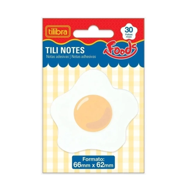 Tili Notes Ovo Foods c/ 30 Fls Adesivas | Tilibra