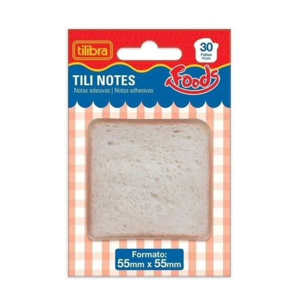 Tili Notes Pão  c/ 30 Fls Adesivas | Tilibra
