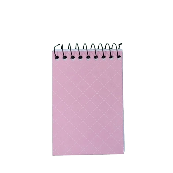 CADERNETA CAPA DURA ESPIRAL A ROSA 64FL TAMOIO