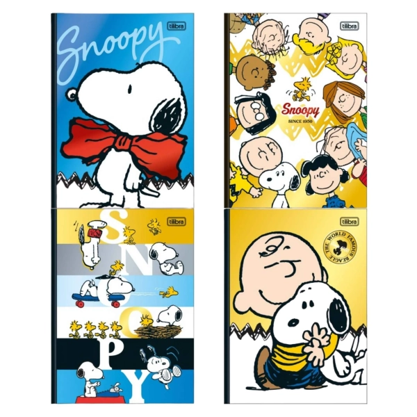 Caderno Brochura Colegial Snoopy 160 folhas