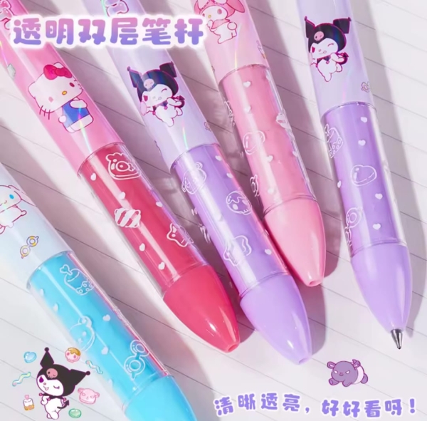 Caneta Kawaii SANRIO orelhinha duas cores - Image 4