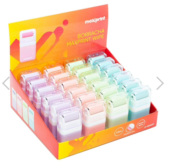 Borracha Colorida Wipe Tons Pastel - Maxprint