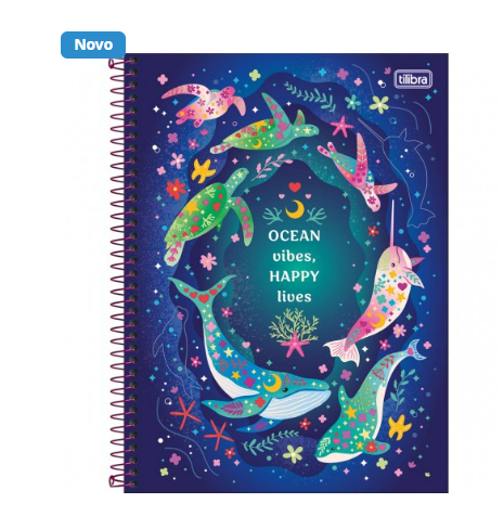 Caderno Espiral Capa Dura Universitário Connect 1 Matéria Bubble 80 Folhas - Image 6