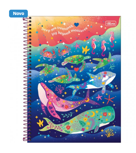 Caderno Espiral Capa Dura Universitário Connect 1 Matéria Bubble 80 Folhas - Image 5