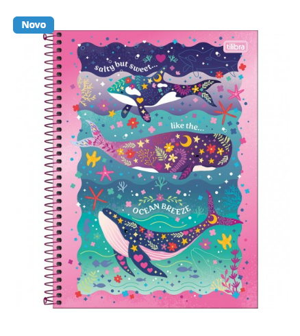 Caderno Espiral Capa Dura Universitário Connect 1 Matéria Bubble 80 Folhas - Image 7